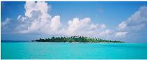 Aitutaki lagoon motu