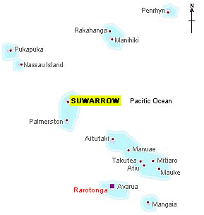 Suwarrow location map