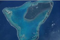 Aitutaki from space - NASA picture