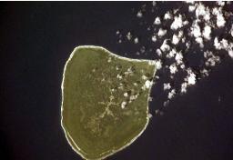 Atiu from the space shuttle