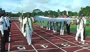 Pacific Games Council flag paraded