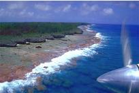Approaching Mauke from the air