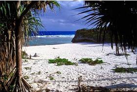 Beaches are few on Mauke