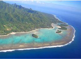 Muri lagoon from the air