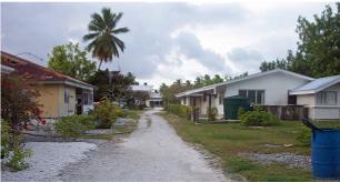 Matara - the main settlement on Rakahanga