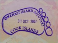 Passport stamp from paradise