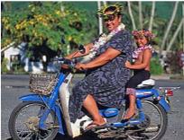 Scooting around Rarotonga