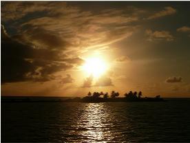 Penrhyn lagooon sunset