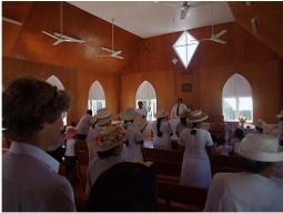 Inside the church