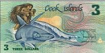 Cook Islands $3 dollar note