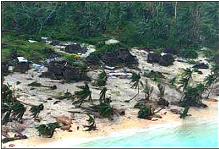 Pukapuka after Cyclone Percy