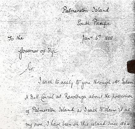 William Marsters letter