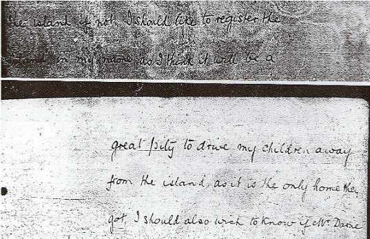 Letter extract