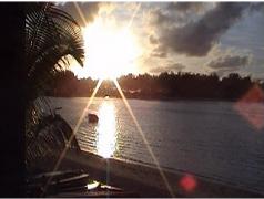 Sunset over Muri Beach
