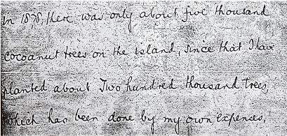 William Marsters letter extract
