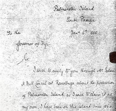 William Marsters letter