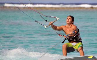 Jesse Richman prepares for take off