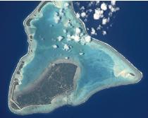 Aitutaki from space