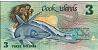 Cook Islands $3 dollar note