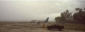 Plane at airstrip