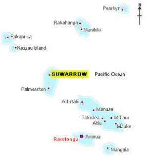 Suwarrow location map