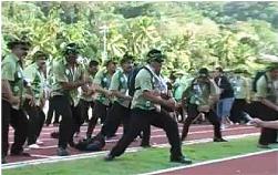 Team Cook Islands haka