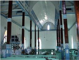 Calm and peaceful interior of the Divided Church