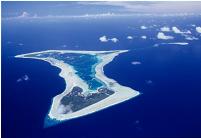 A stunning aerial view of Pukapuka