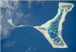 Pukapuka from the space shuttle