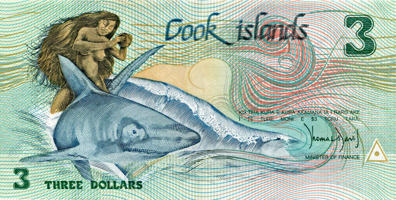 Cook Islands $3 note and its story