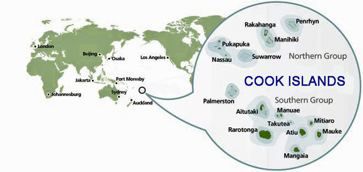 Cook Islands location map