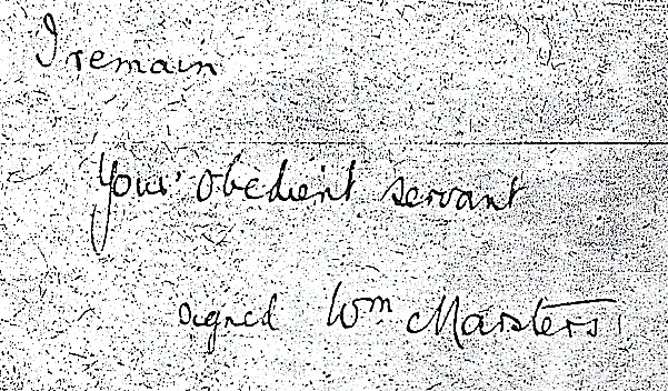 Wiliam Marsters signature