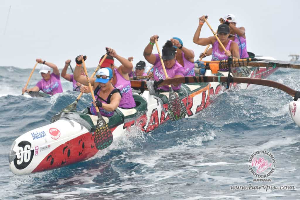 Cook Islands canoeing race