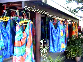 Clothing at Rarotonga market