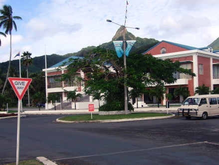 Rarotonga roundabout